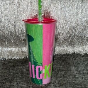 24HR DROP ⬇️ WICKED Double Wall Theater cup with straw